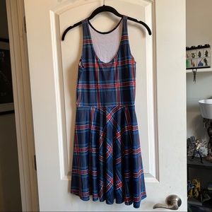 Black Milk Clothing Tartan Skater Dress